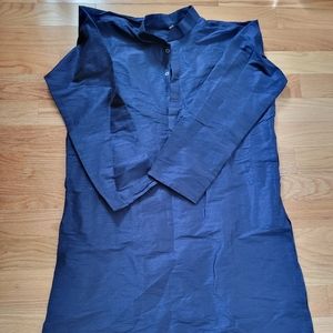 Men's Navy Blue Kurta Sz 46